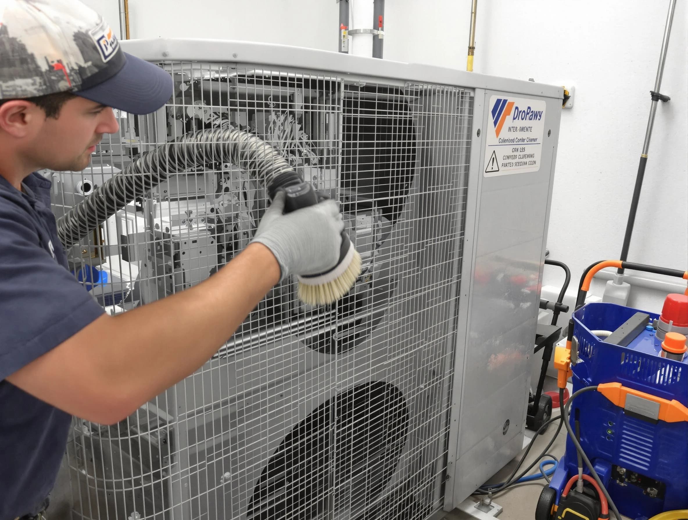 Greenbrier Air Duct Cleaning specialist performing precision AC coil cleaning for improved system performance in Greenbrier