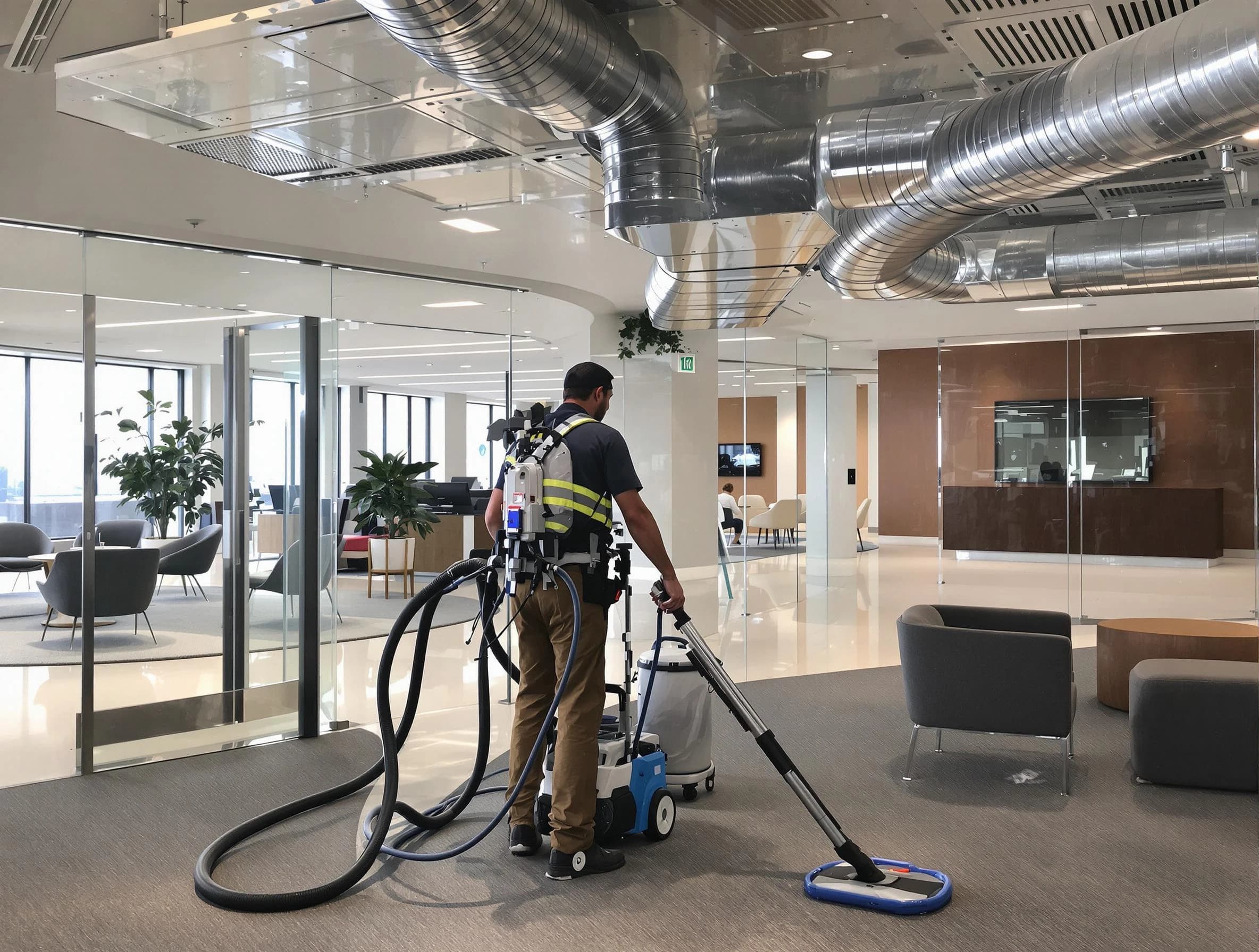 Commercial duct cleaning service by Greenbrier Air Duct Cleaning in Greenbrier