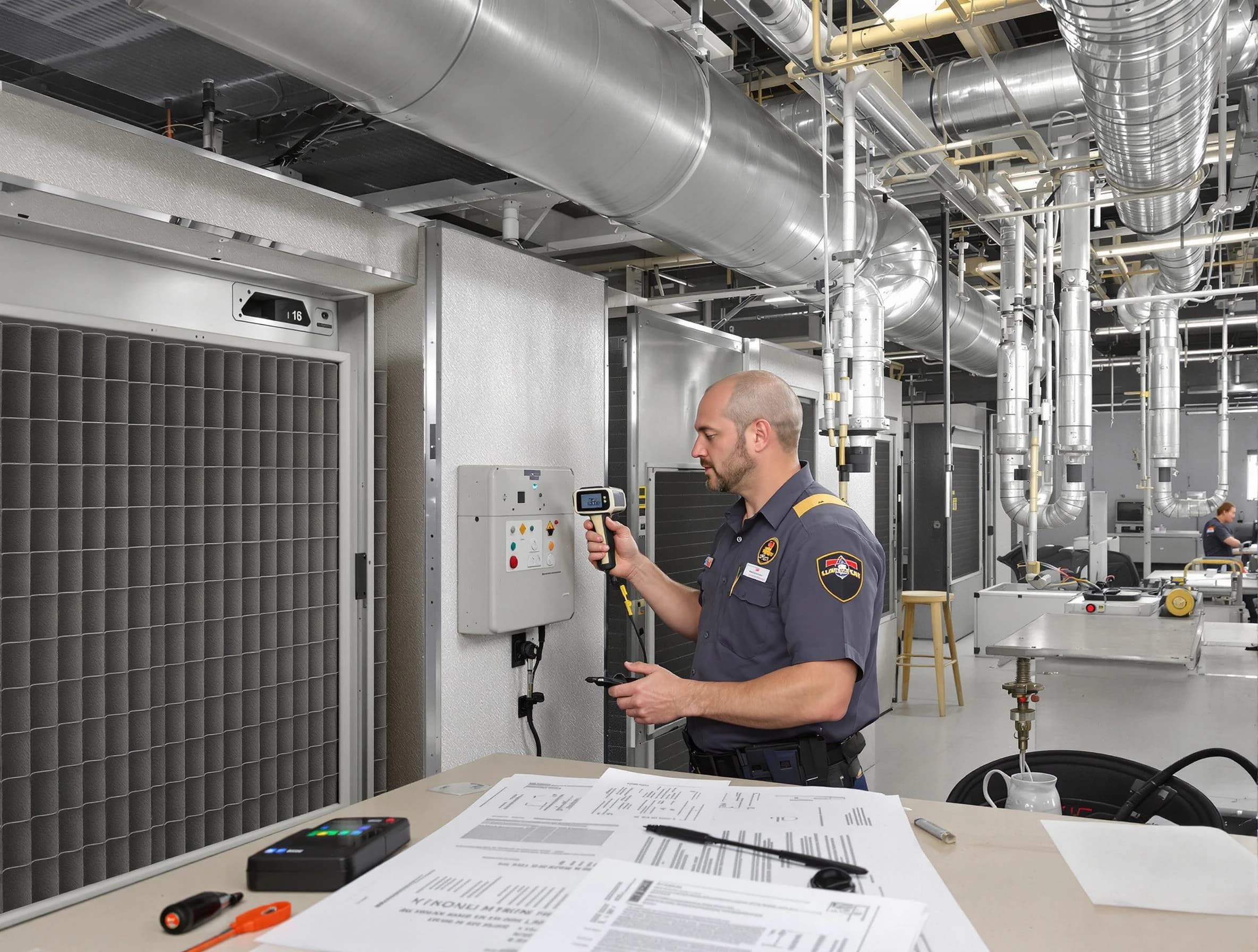 Professional filter system inspection by Greenbrier Air Duct Cleaning in Greenbrier