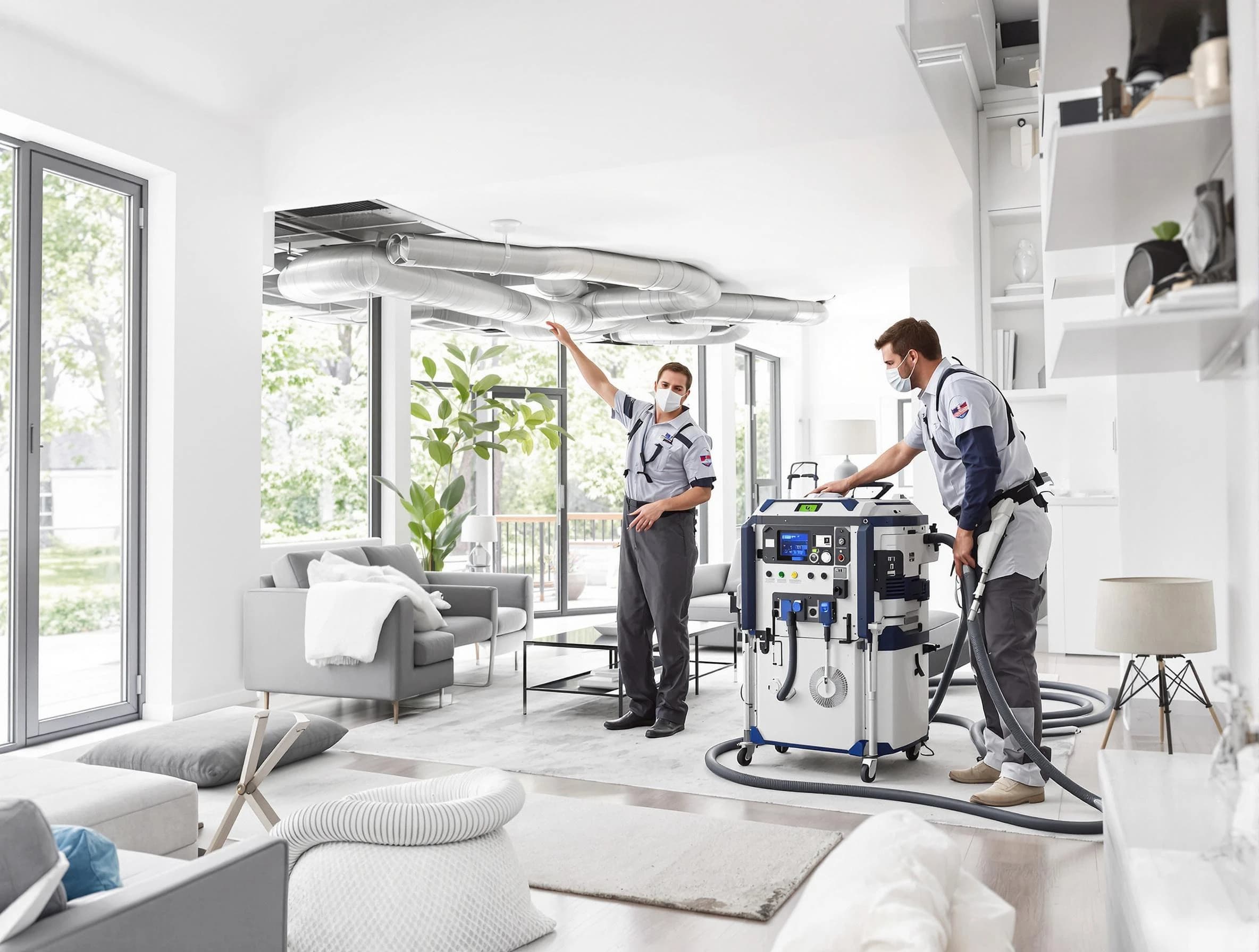 Greenbrier Air Duct Cleaning professional conducting pure air duct cleaning with state-of-the-art equipment in Greenbrier