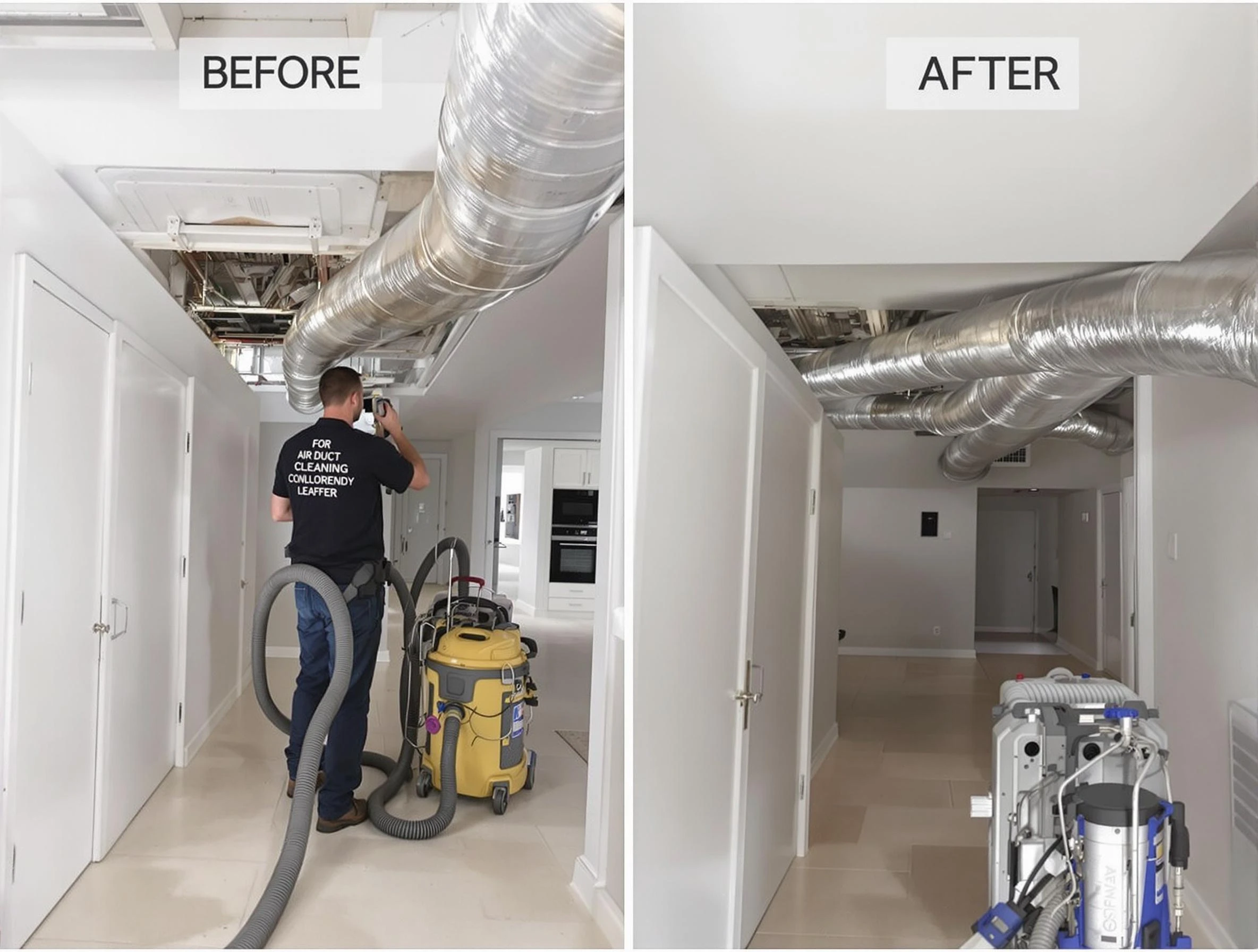 Greenbrier Air Duct Cleaning professional performing thorough air duct cleaning in Greenbrier