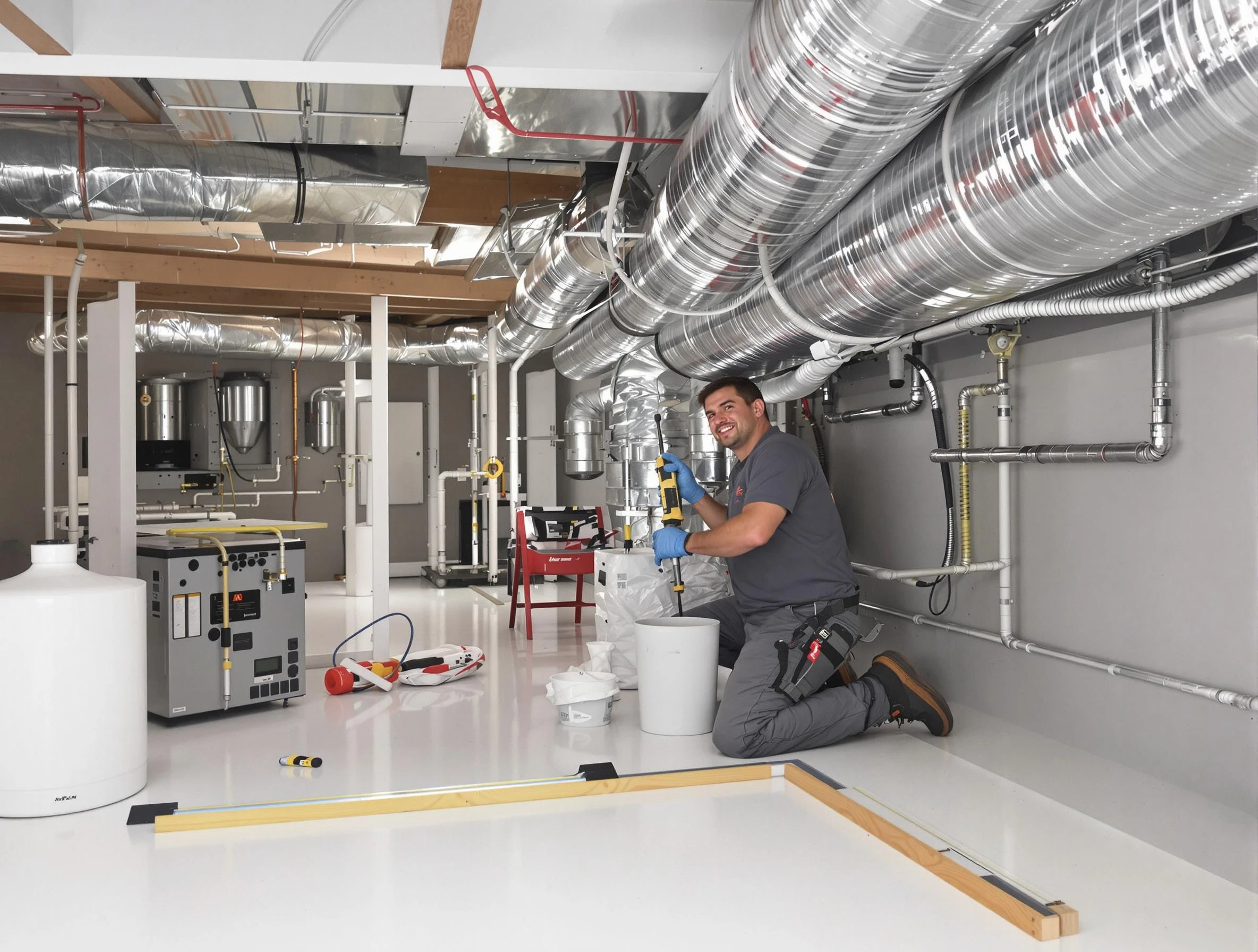 Professional duct sealing service by Greenbrier Air Duct Cleaning in Greenbrier