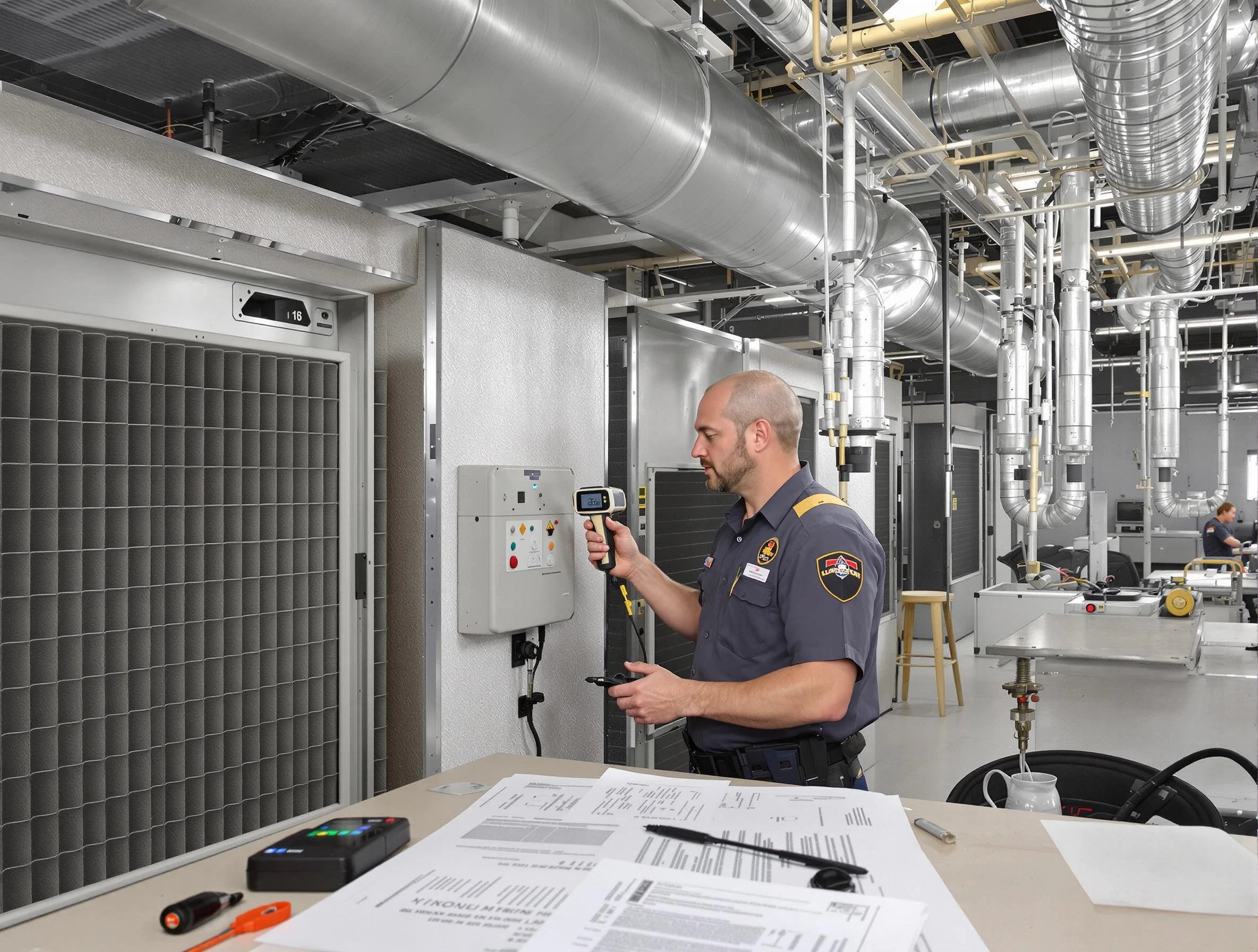 Professional filter system inspection by Greenbrier Air Duct Cleaning in Greenbrier